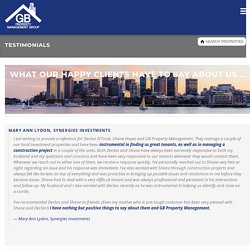Read Our Testimonials - GB Property Management Boston