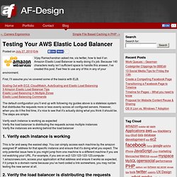 Testing Your AWS Elastic Load Balancer