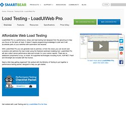 Load Testing & Load Testing Tools - LoadUIWeb Pro
