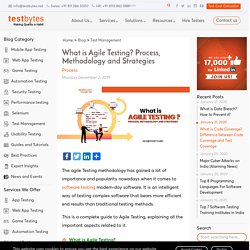 What is Agile Testing? Process, Methodology and Strategies