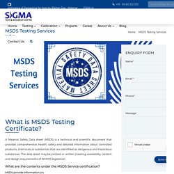 Material Safety Data Sheet