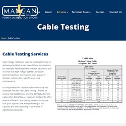 On-Site Cable Testing Services