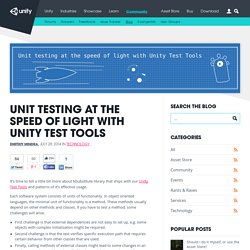 Unit testing at the speed of light with Unity Test Tools – Unity Blog