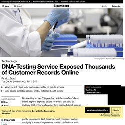 DNA-Testing Service Exposed Thousands of Customer Records Online