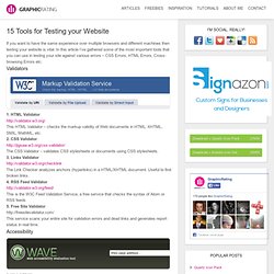 15 Tools for Testing your Website