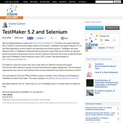 TestMaker 5.2 and Selenium