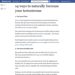 How to increase testosterone naturally