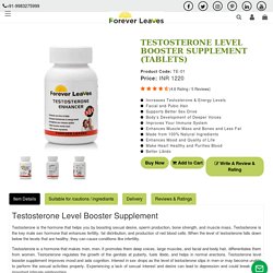 Testosterone Level Booster Supplement for Men Health