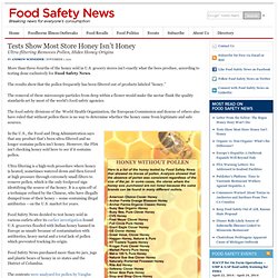 Tests Show Most Store Honey Isn't Honey