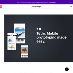 TETHR – The Most Beautiful iOS Design Kit Ever Made – by InVision