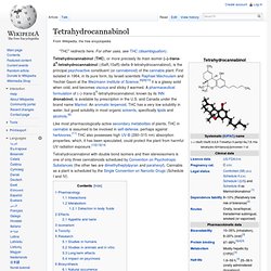 Tetrahydrocannabinol