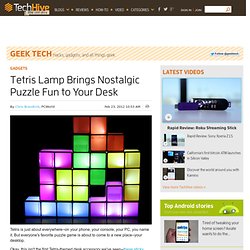 Tetris Lamp Brings Nostalgic Puzzle Fun to Your Desk