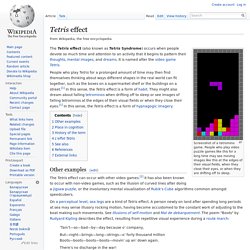 Tetris effect