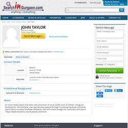 Texas Business Owner - John Taylor