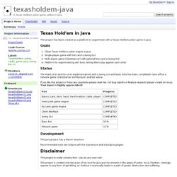 texasholdem-java - A Texas Hold'em poker game written in Java