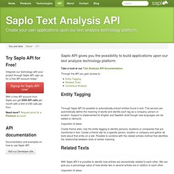 Text Analysis API