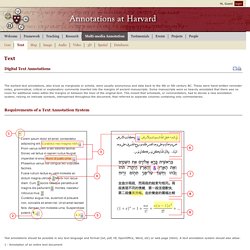 Text § Annotations at Harvard