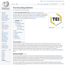 Text Encoding Initiative