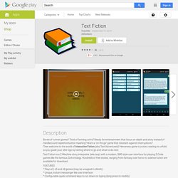 Text Fiction - Android Apps on Google Play