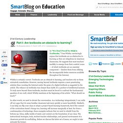 Are textbooks an obstacle to learning? SmartBlogs