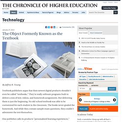 Don't Call Them Textbooks - Technology