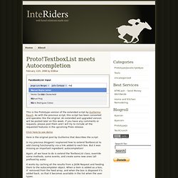 Proto!TextboxList meets Autocompletion