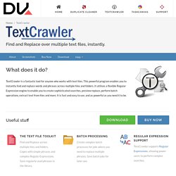 TextCrawler - Seach and Replace Files