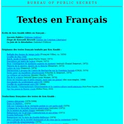 Textes en Francais