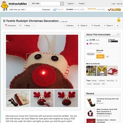 E-Textile Rudolph Christmas Decoration