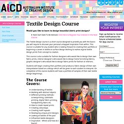 Textile Design Inspiration Course