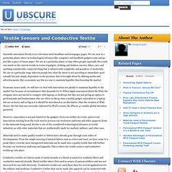 Textile Sensors and Conductive Textile
