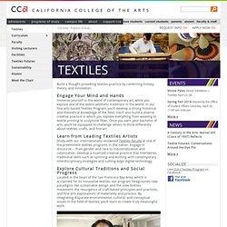Textiles - California College of the Arts
