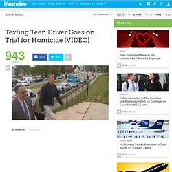 Texting Teen Driver Goes on Trial for Homicide