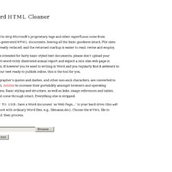 Word HTML Cleaner