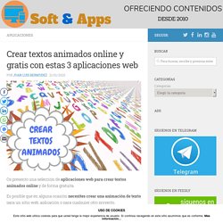 Crear textos animados online y gratis con estas 3 aplicaciones web