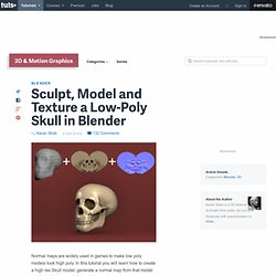 Sculpt, Model and Texture a Low-Poly Skull in Blender