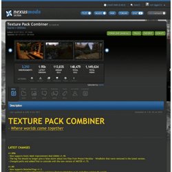 Texture Pack Combiner at Skyrim Nexus
