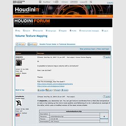 Volume Texture Mapping
