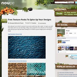 Free Texture Packs To Spice Up Your Designs - Noupe Design Blog - StumbleUpon