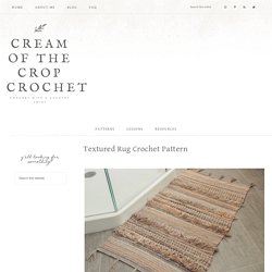 Textured Rug Crochet Pattern