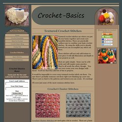 Textured Crochet Stitches