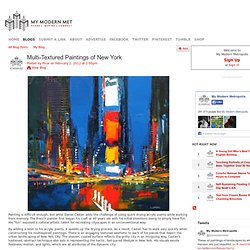 Multi-Textured Paintings of New York