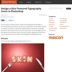 Design a Skin-Textured Typography Scene in Photoshop
