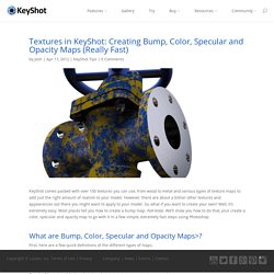 KeyShot Textures: Creating Bump, Color, Specular and Opacity Maps (Really Fast)