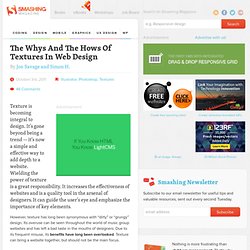 The Whys And The Hows Of Textures In Web Design