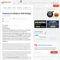 Textures In Modern Web Design