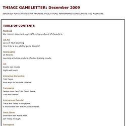 TGL: December 2009