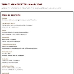 TGL: March 2007