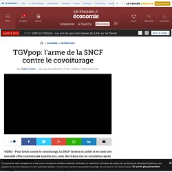 TGVpop: l'arme de la SNCF contre le covoiturage