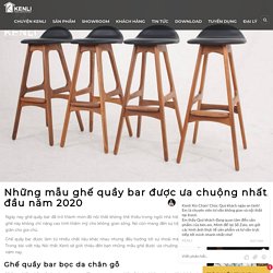 Những mẫu ghế quầy bar được ưa chuộng nhất đầu năm 2020
